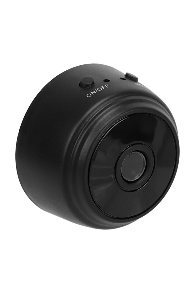 black Mini Camera with Magnetic Back Cover 1080P HD Wireless Camera for Home Office Courtyard