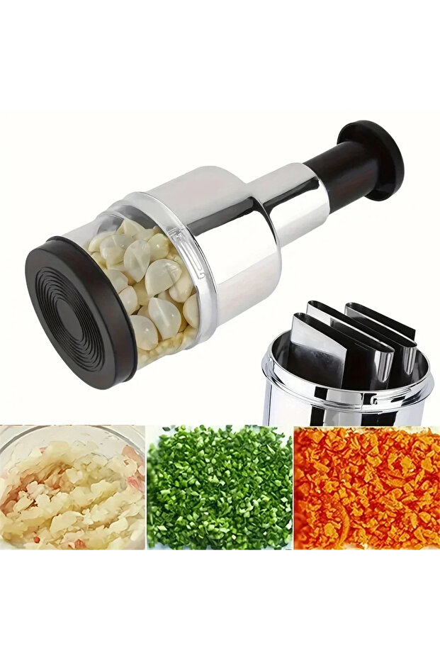 1pc Kitchen Manual Tools Vertical Hand Press Garlic Cutter Chopper Onion Nuts Cutter Vegetable Food