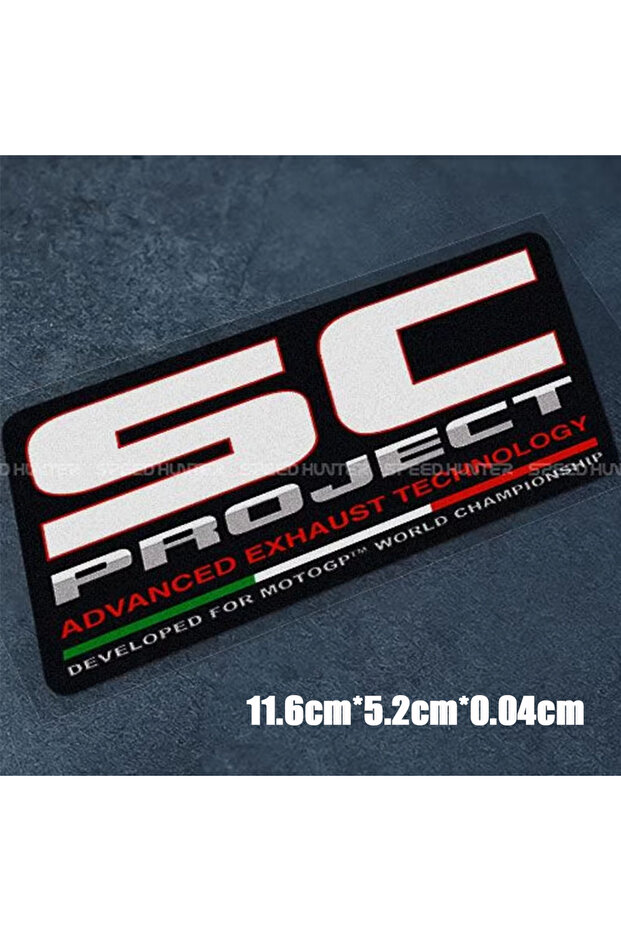 ملصق عاكس كبير مقاوم للماء للزينة لـ SC PROJECT، ملصق عادم من سبائك التيتانيوم لأنبوب GP