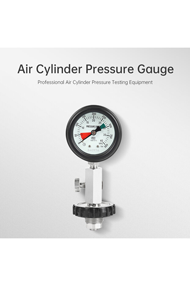 1 Pc Scuba G5/8 Thread for DIN Tank Pressure Checker 5800 PSI/400 BAR Gauge, Durable Stainles