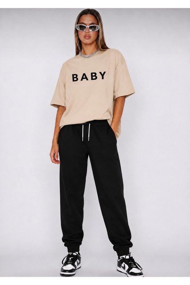 Unisex Wide-Let T-Shirt and Sweatpants Baby Printed Set