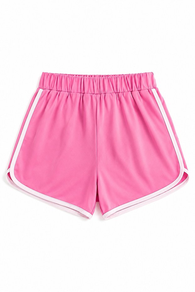 Girl's Ribbed Cotton Shorts Bermuda