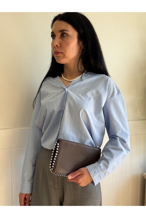 Women's Studded Detailed Crossbody & Clutch Bag