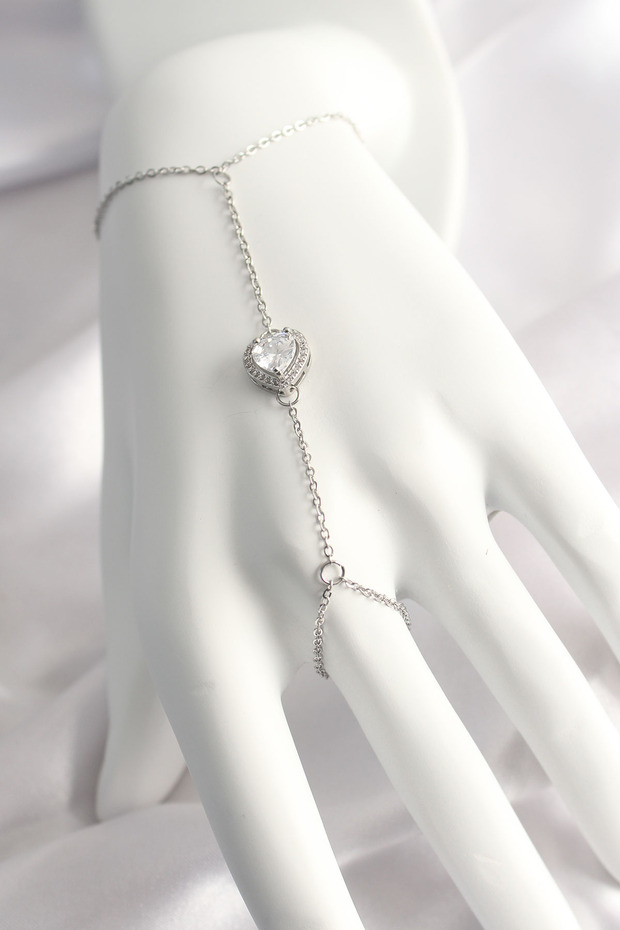 316L Steel Silver Color Heart Model Şahmeran 5886 - Stepco3774-4115