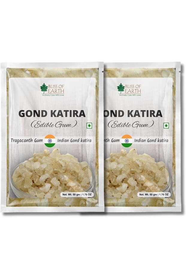 Gond Katira Edible Gum, 2x50g | Natural Cooling Agent for Summer, Weight Loss & Digestive Health