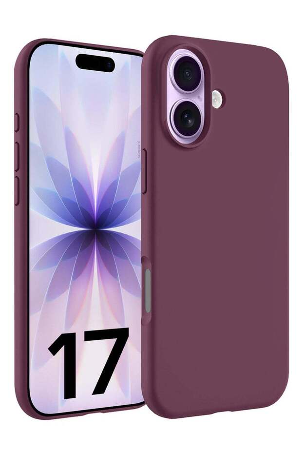Liquid Silicone Protective Phone Case for iPhone 17, Soft Anti-Scratch Microfiber Lining Ultra Slim Drop Protection
