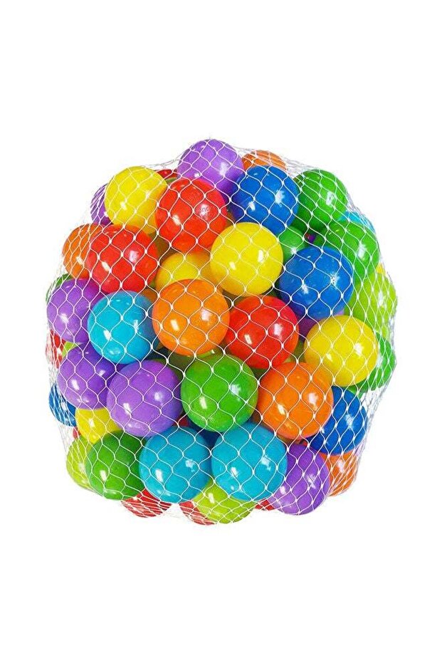 مجموعة كرات ميتو للأطفال مع حقيبة شبكية، 50 قطعة، 7×7×7 سم