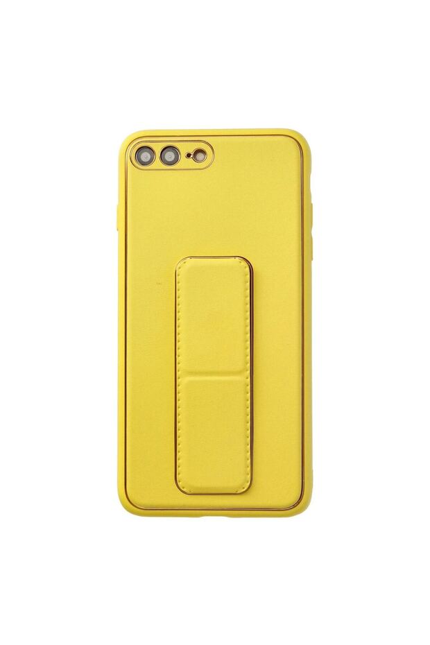Apple iPhone 7 Plus Case Coco Leather Stand Cover - Yellow