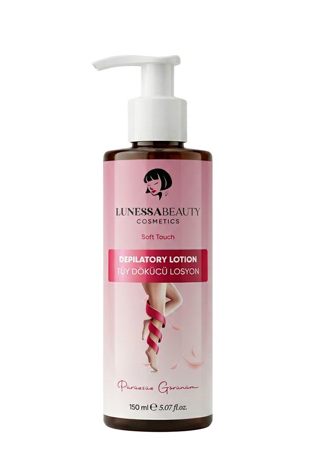 Depilatory Lotion 150 ml - Smooth Skin Care with Aloe Vera, Vitamin E & Papaya Extract