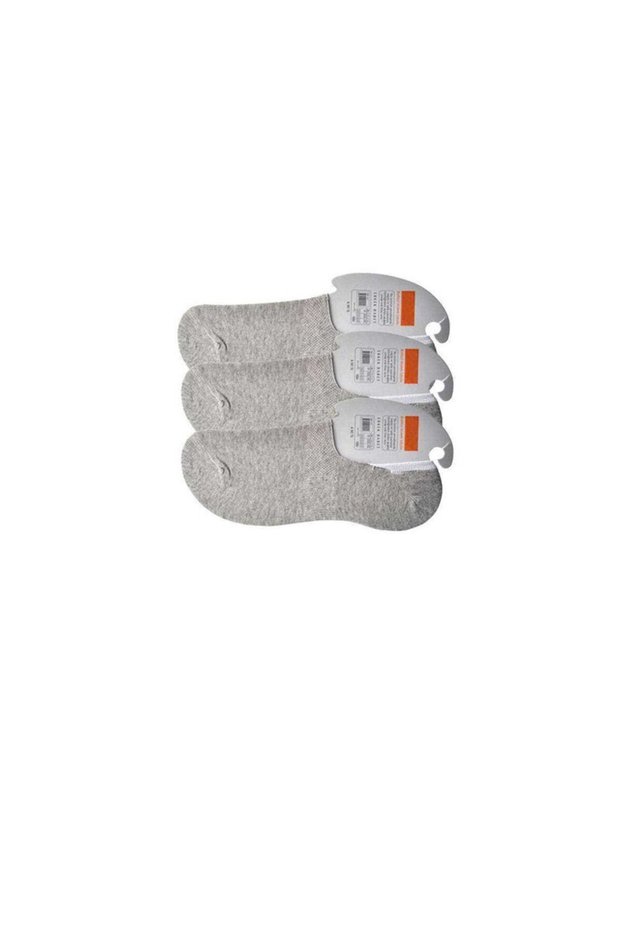 Glb-Stl41414 Gray Men's Ballerina Socks 3 Pairs