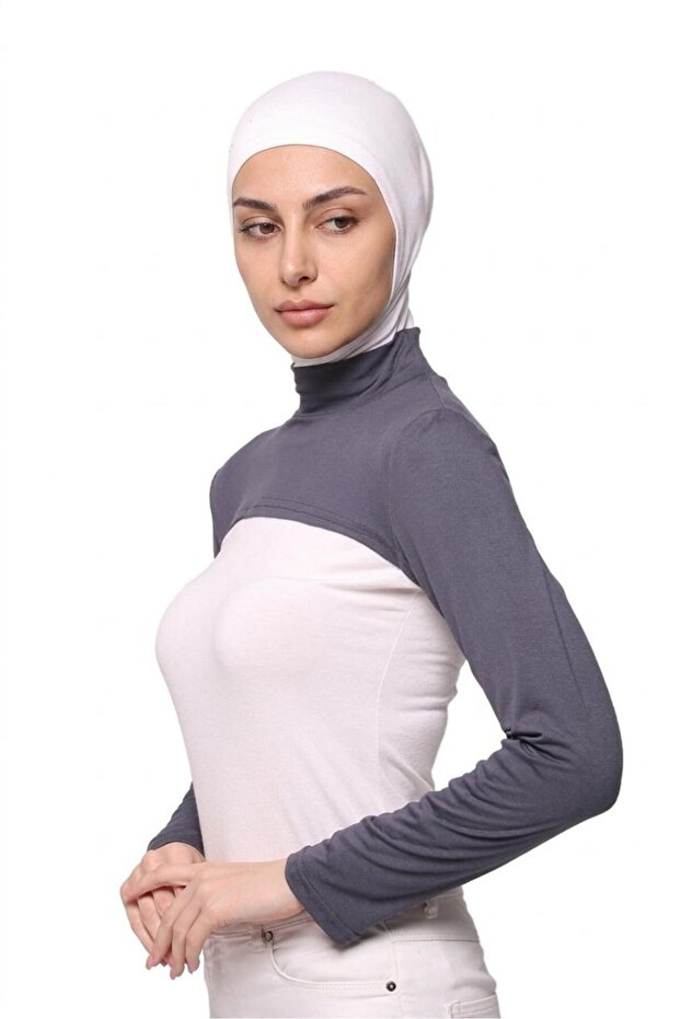 أكمام مزودة بياقة على شكل ياقة صياد السمك