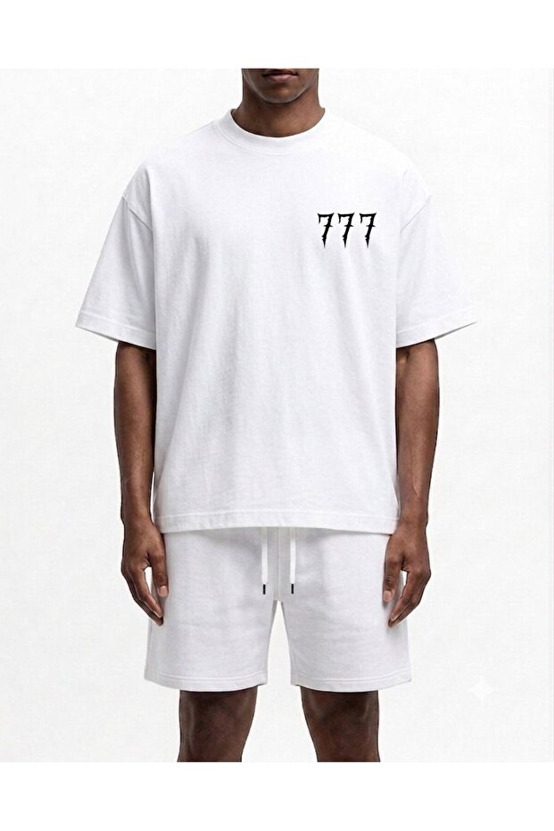 Men's 777 Printed T-Shirt Suitable for Daily Use