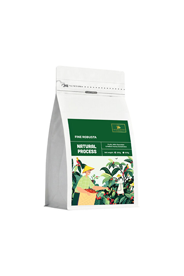 Fine Robusta Coffee – Anaerobic Natural Process (Single Origin, Whole Beans) 250g | Medium Roast, Fruity & Complex, Freshly Roasted in Dubai