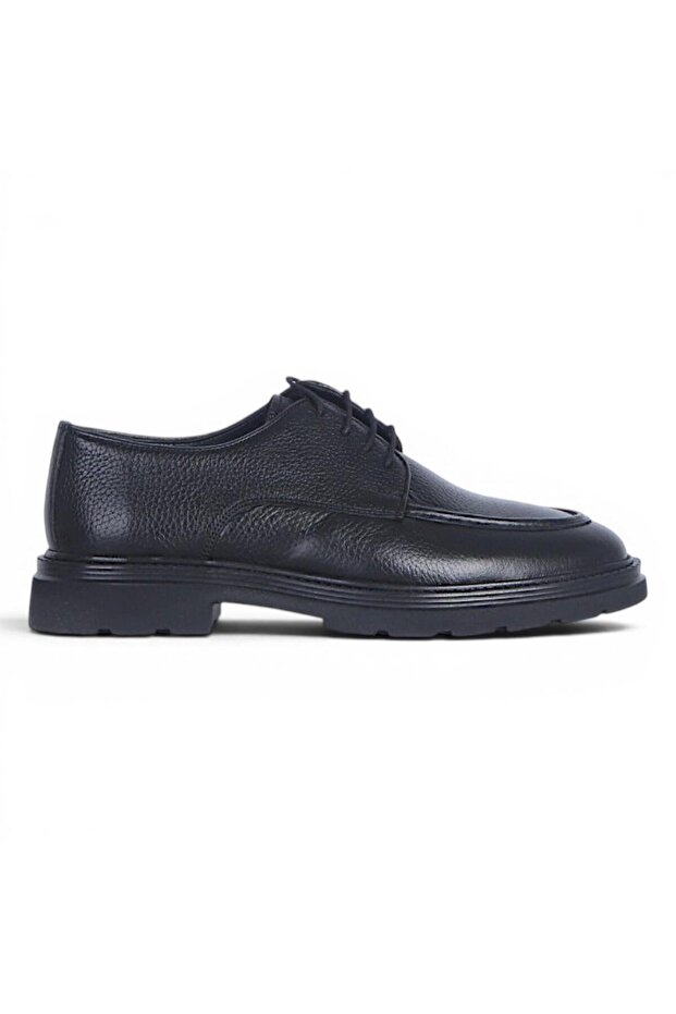 Asil Bey 786 Fluter Black Leather Men's Classic Shoes