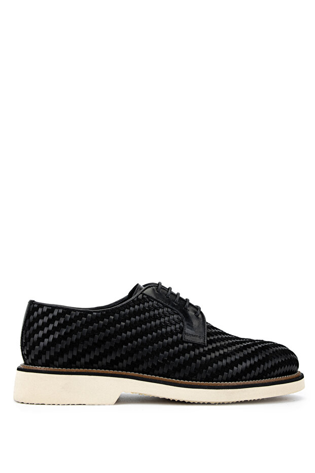Men's Genuine Leather Black Casual Shoes