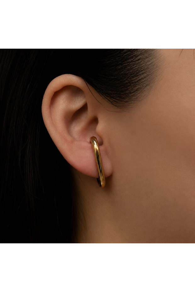 Design Gold Color Earrings (Price Is for a Pair.)