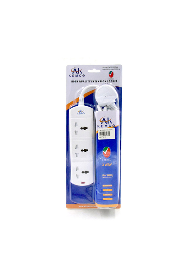 3-Way Extension Socket 5m