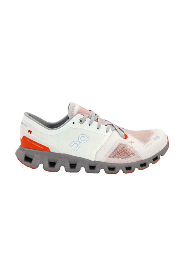 On Cloud X 3 6098252 Women's Sports Shoes White Orange Juststep