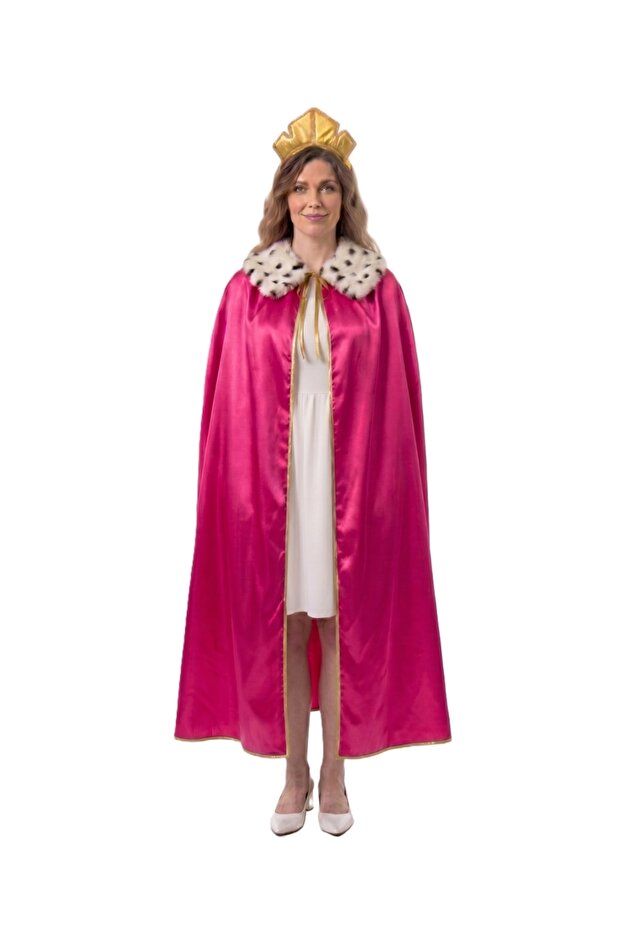 Queen's Cape and Crown Adult Fuchsia