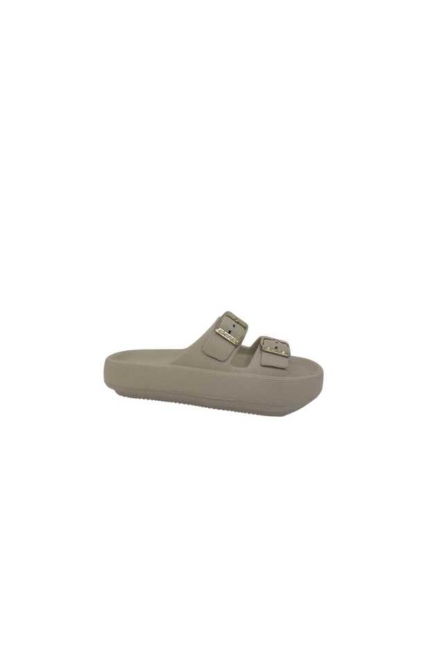 Akınalbella 650 Women's Beige Buckle Wet Floor Slippers