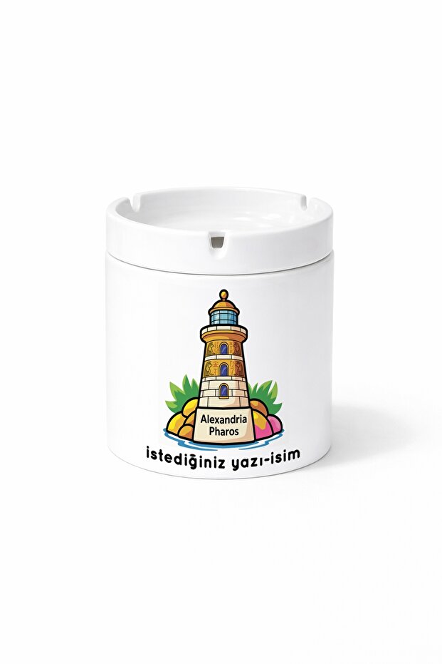 هدية منفضة سجائر مطبوعة على الوجهين من Diger Alexandria Lighthouse