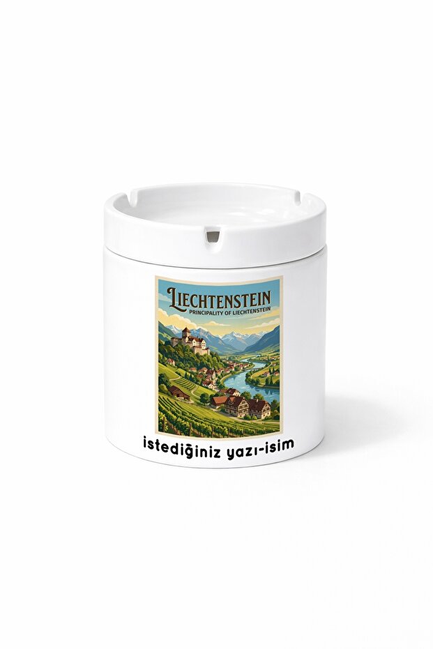 Liechtenstein - Liechtenstein City Double-Sided Printed Ashtray Ashtray Gift