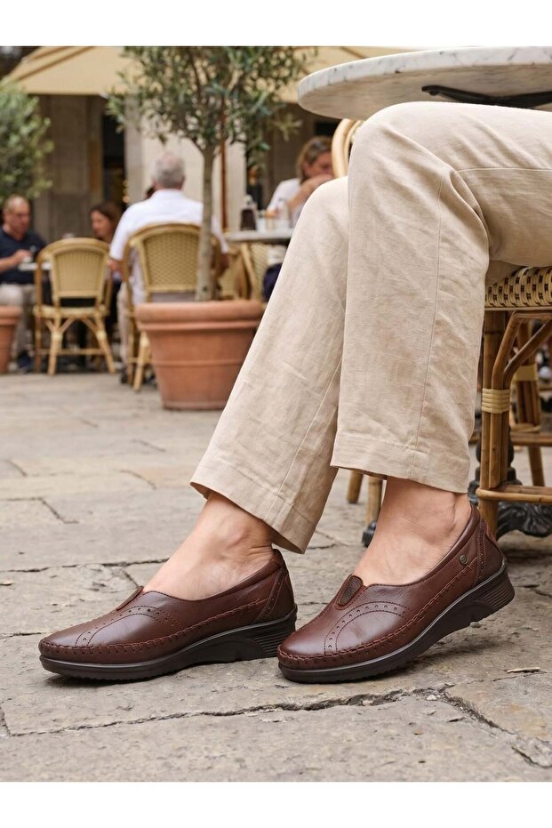 Gulis 48007 Tan Genuine Leather Women's Shoes