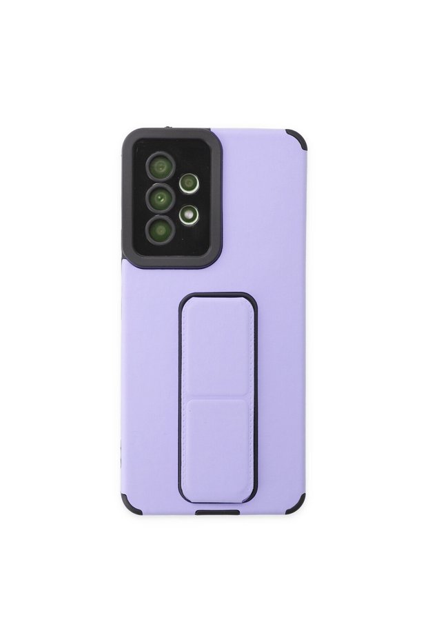 Samsung Galaxy A53 5g Compatible Case with Mega Stand Silicone - Lilac