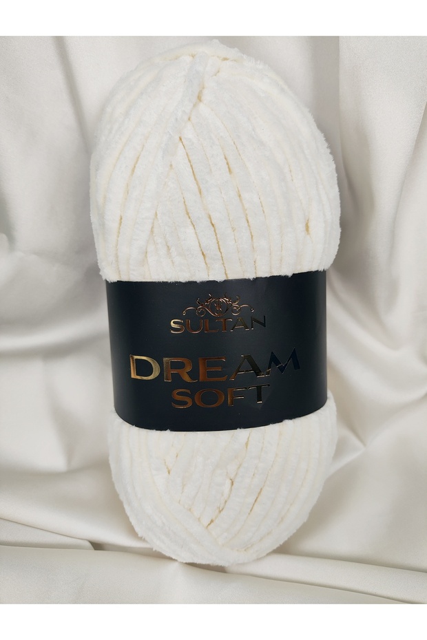 Dream Soft Velvet Light White Hand Knitting Yarn 100Gr. 120 Meters. (1 Piece) - Color: 903