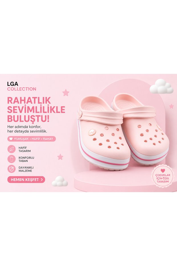 Girl's Cross Slippers Size 26 - 30 Eva Sole New Season