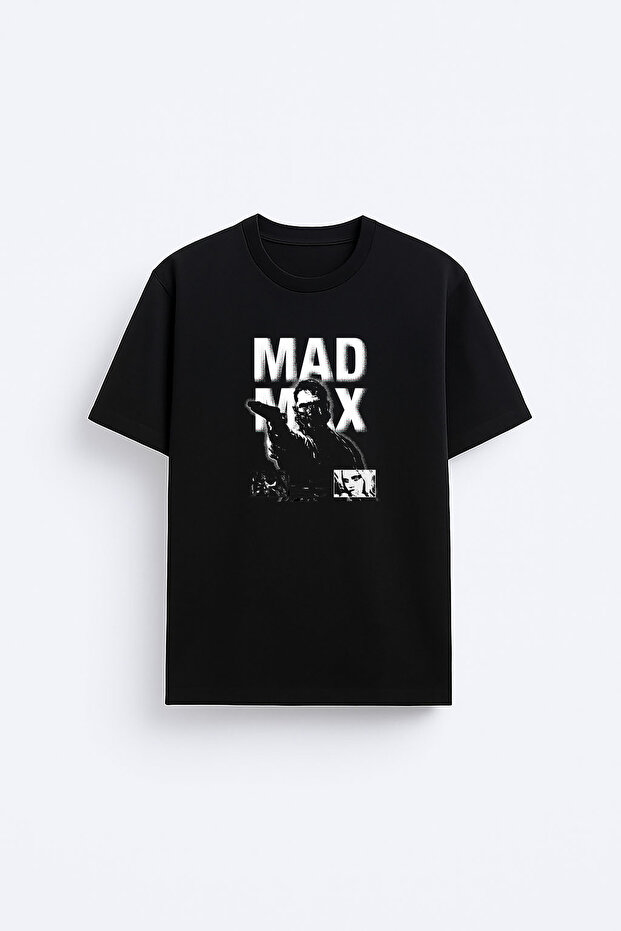Mad Max Printed Crew Neck Black T-Shirt T-Shirt