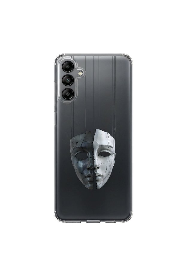 Samsung Galaxy A04S Compatible Aesthetic Face 7 Design Transparent Case