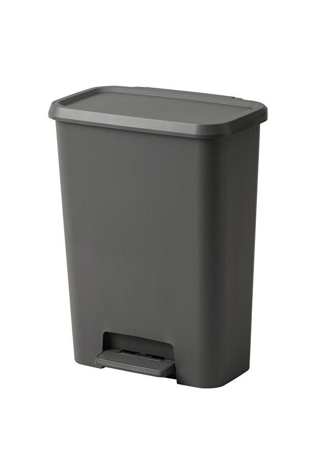 KNÖCKLA Pedal bin, dark grey, 50 l