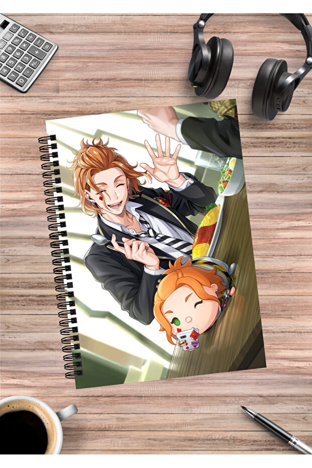 Twisted Wonderland Anime Spiral Notebook A5 (50 Sheets)