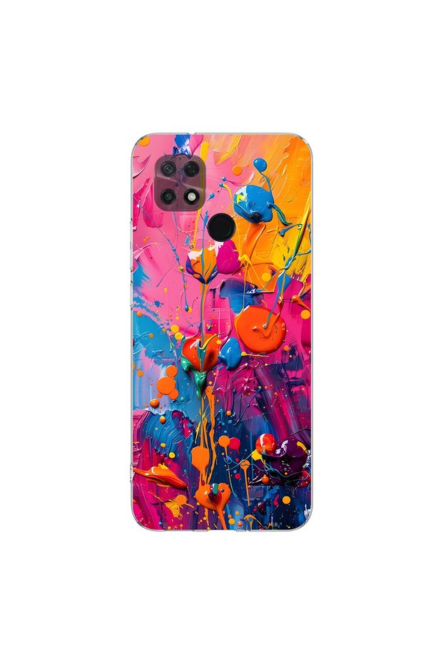 Poco C40 Compatible Graffiti 3 Design Transparent Case