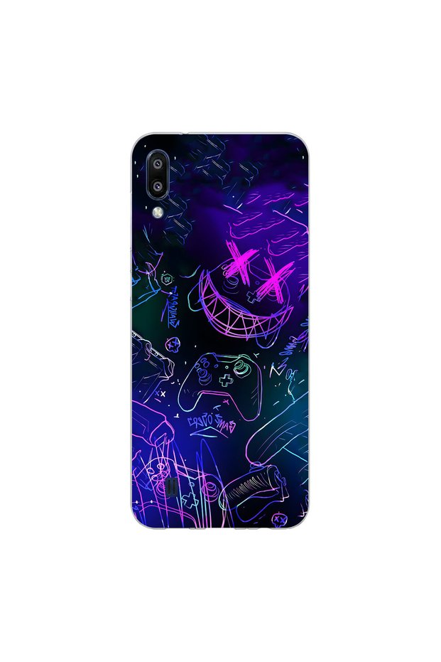 Samsung Galaxy M10 Compatible Graffiti 4 Design Transparent Case