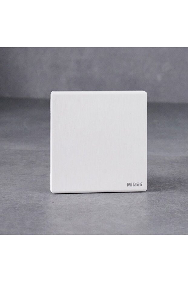 Blank Plate Aura White Single Cover Plate Wall Panel