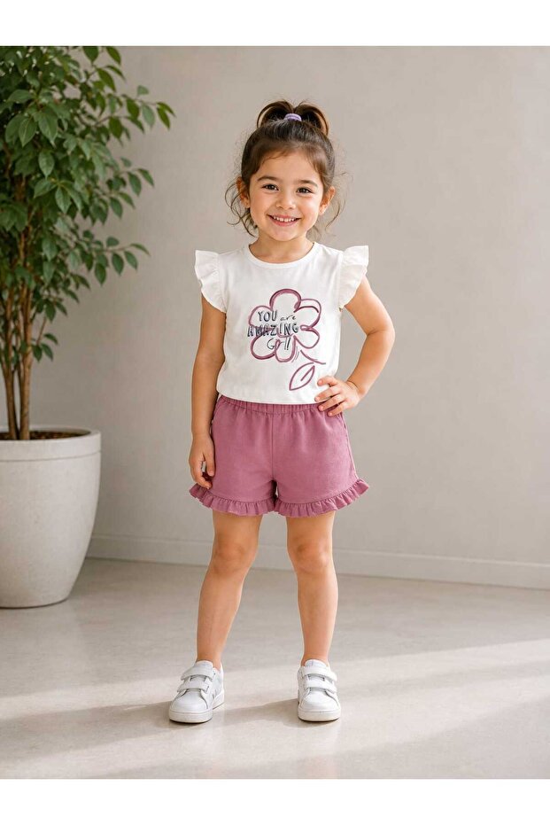 Girl's 2-Piece Shorts Suit