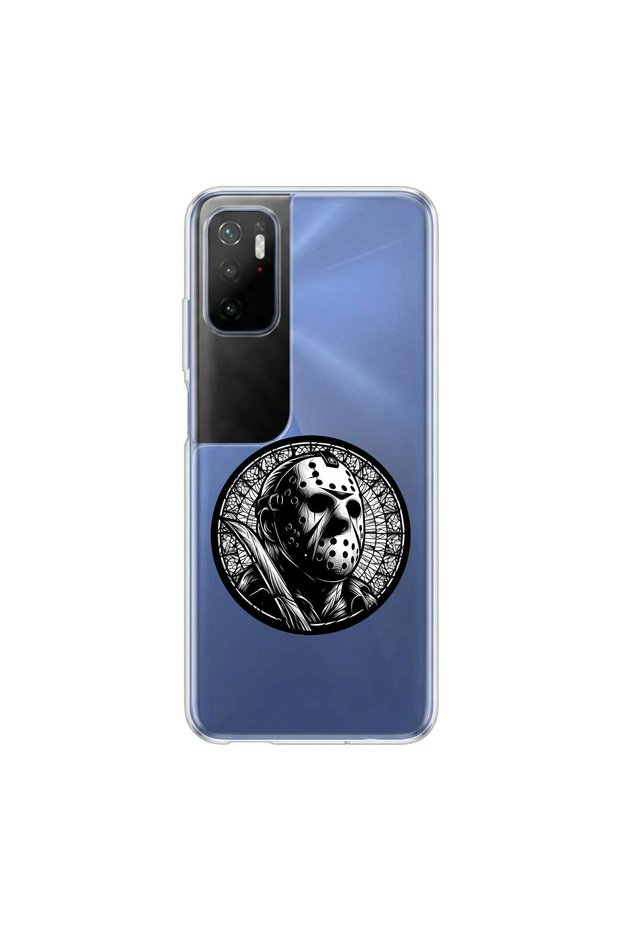 Poco M3 Pro Compatible Horror 5 Design Transparent Case