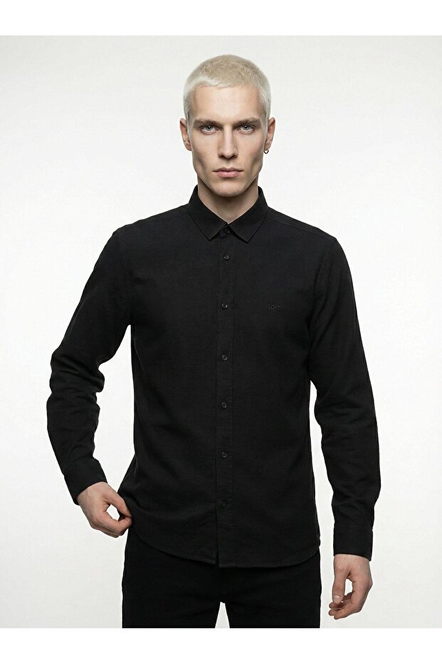 Men's Black Lf 2042170 Light Green m Shg Shirt Lf2042170-Blk