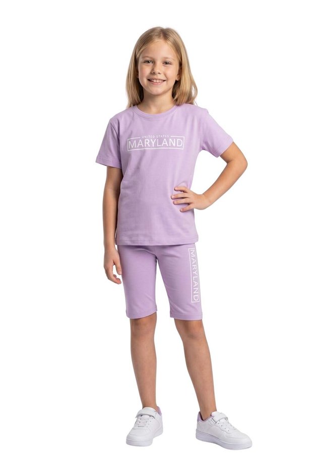 Children's Girls' Suit Lila Capri with Maryland Print Comfortable Fabric.