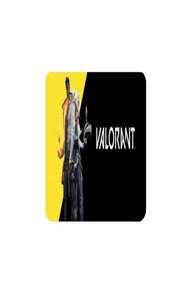 Kasırga Valorant 1 - أصفر - لوحة ماوس للألعاب مقاس 32x24 سم مخيطة وغير قابلة للانزلاق