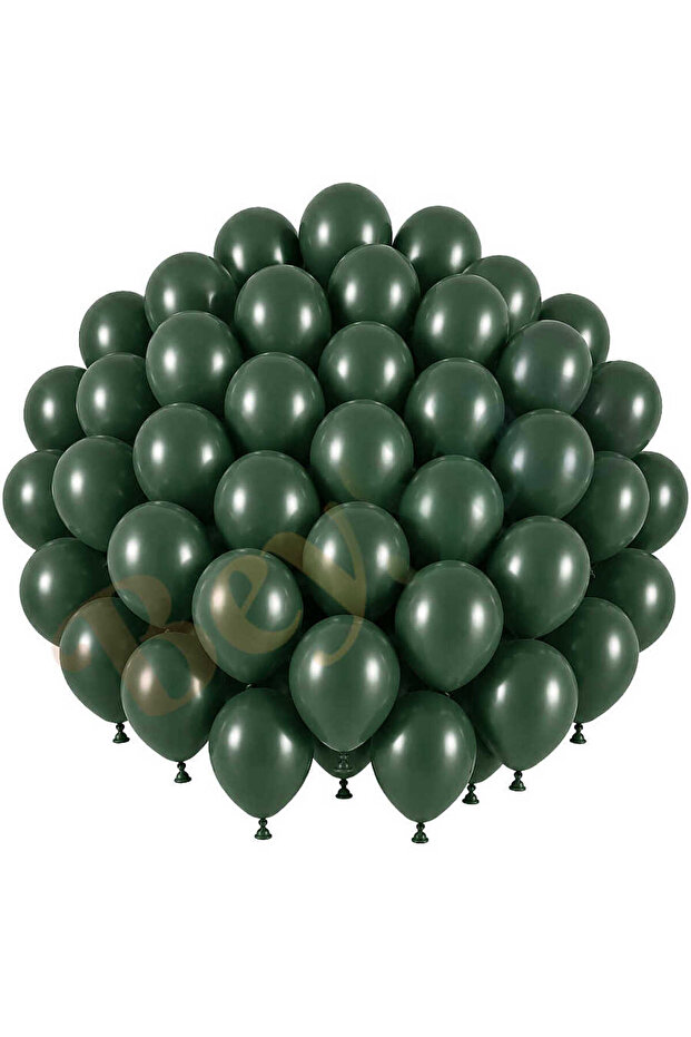 Winter Green Color Latex Retro Balloon (30 cm) - 50 Pieces
