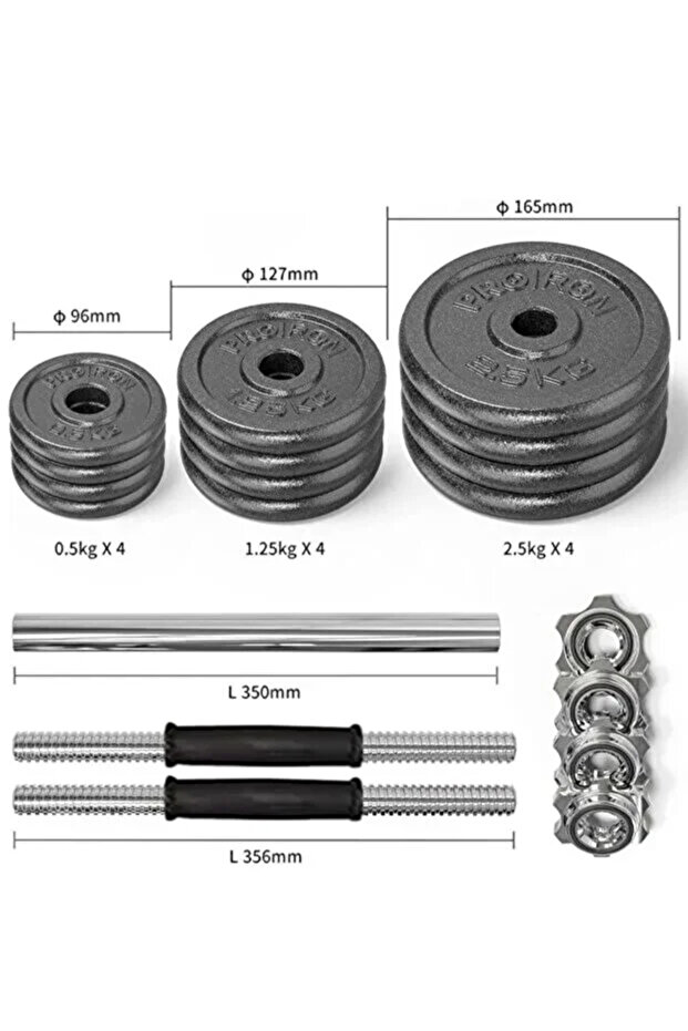 Compact dumbbell set 20kg - 8