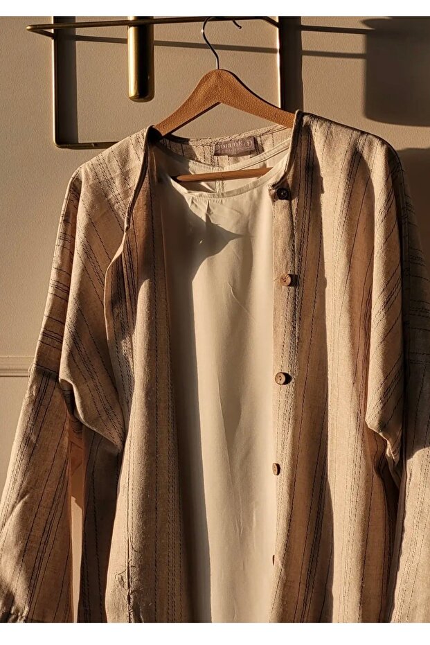 Linen Abaya - 140 cm Only Top Standard Size
