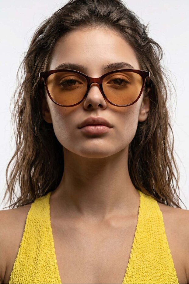 Bernia Brown Orange Sunglasses