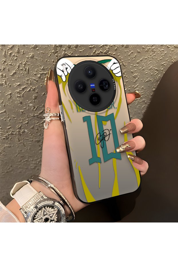 Vivo X300 Compatible Silicone Edge Hard Back Case Couple Phone Case Neymar Patterned