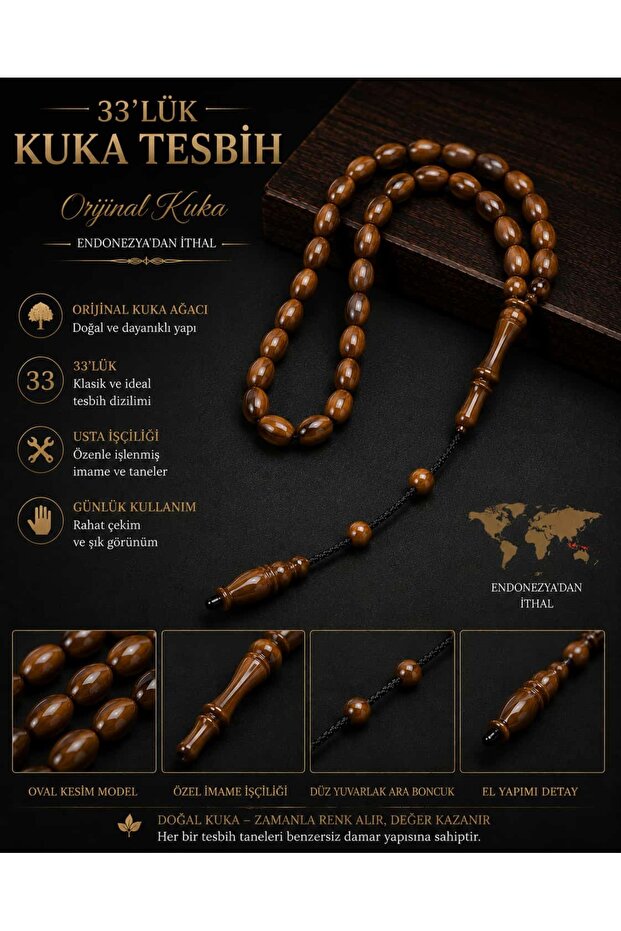 33 Lük Arpacık Model Kuka Prayer Beads