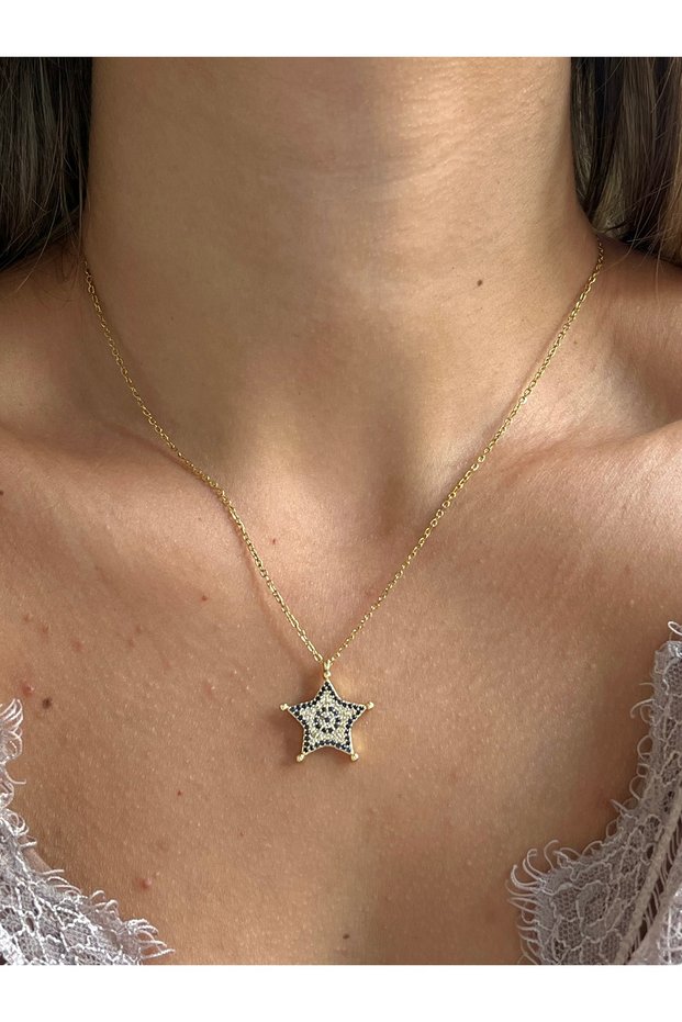 316L Zircon Stone Steel Necklace