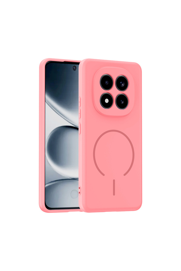 Redmi Note 15 Pro Plus Compatible Case Magsafe Supported Meta Cover - Rose Pink - T41755